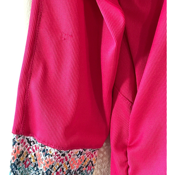 LUCKY IN LOVE Women's Size XL Pretty In Pink Long Sleeve Pullover Activewear Top - Picture 7 of 9